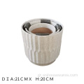 Stoneware Hot Selling Stoneware Flower Pot για την οικογένεια